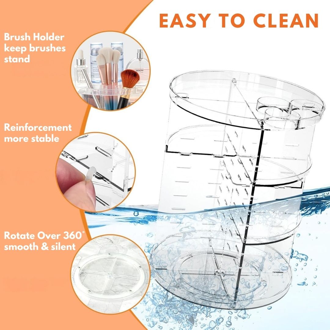 360 Rotating Makeup Organizer