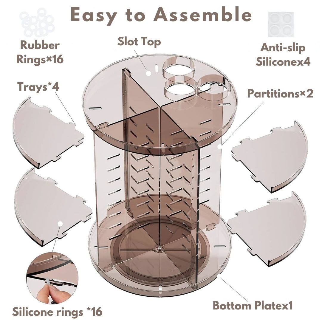 360 Rotating Makeup Organizer