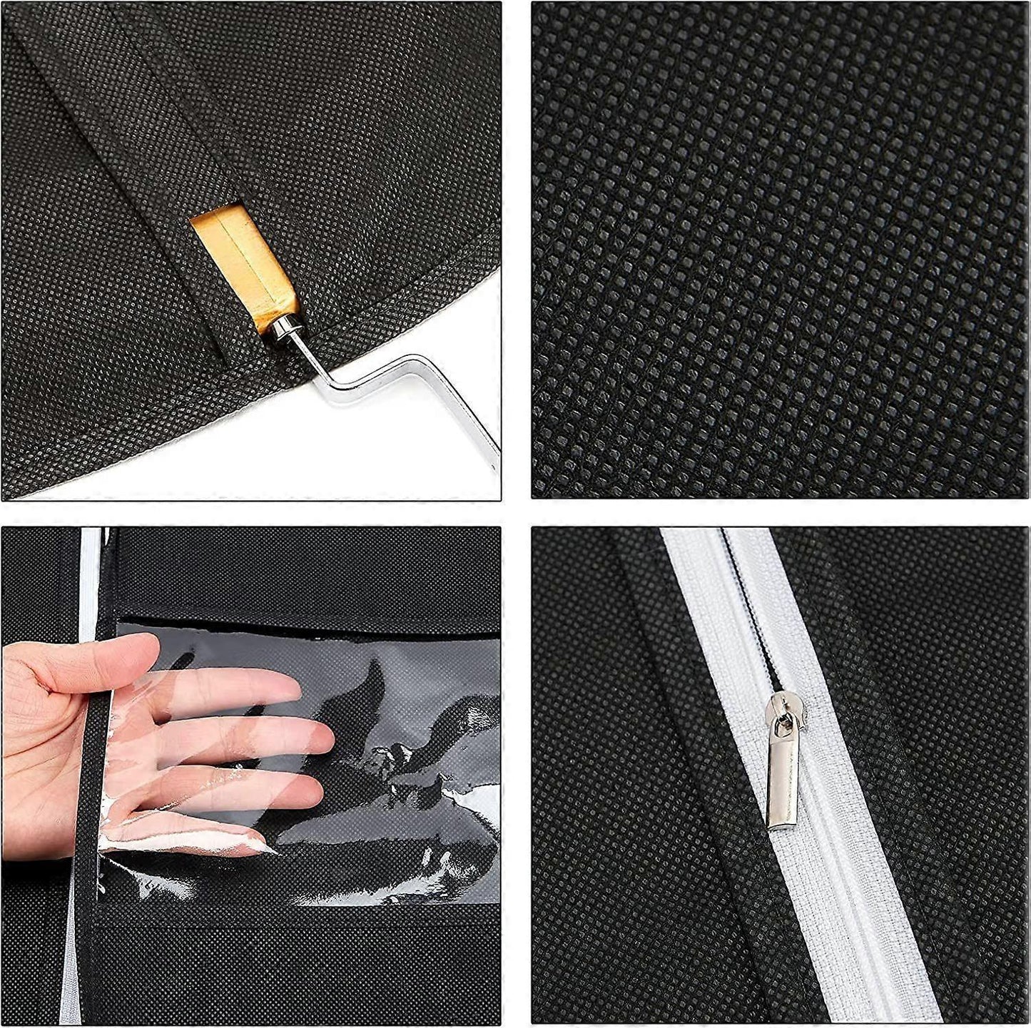 10-Pack Garment Storage Covers with Window