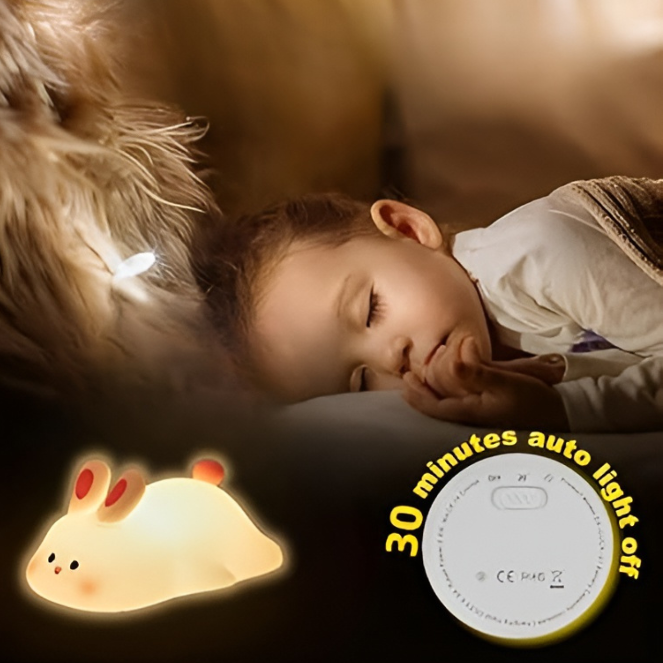 Big Face Rabbit Lamp