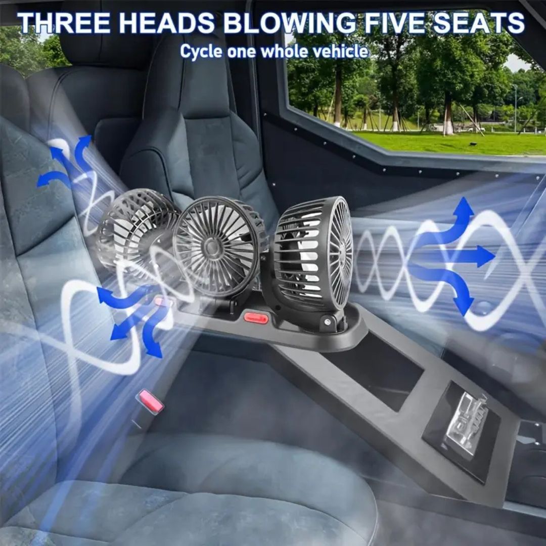3 Heads Folding Fan
