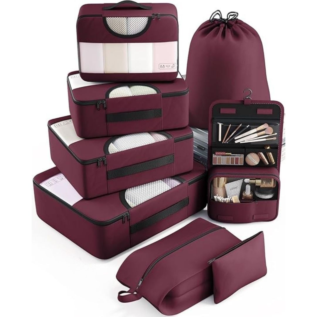 8 Set Packing Cubes for Travel