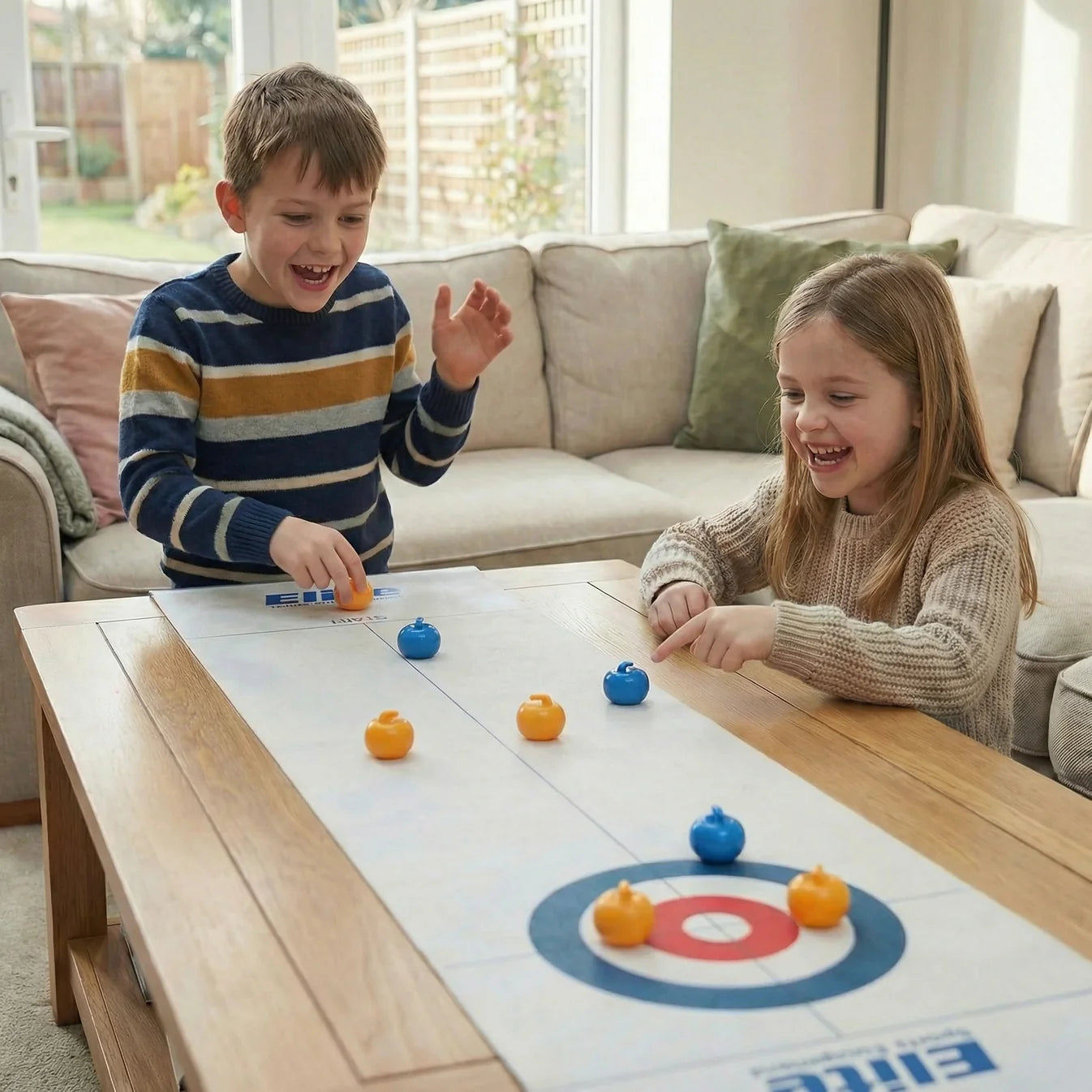 Portable Table Curling Game