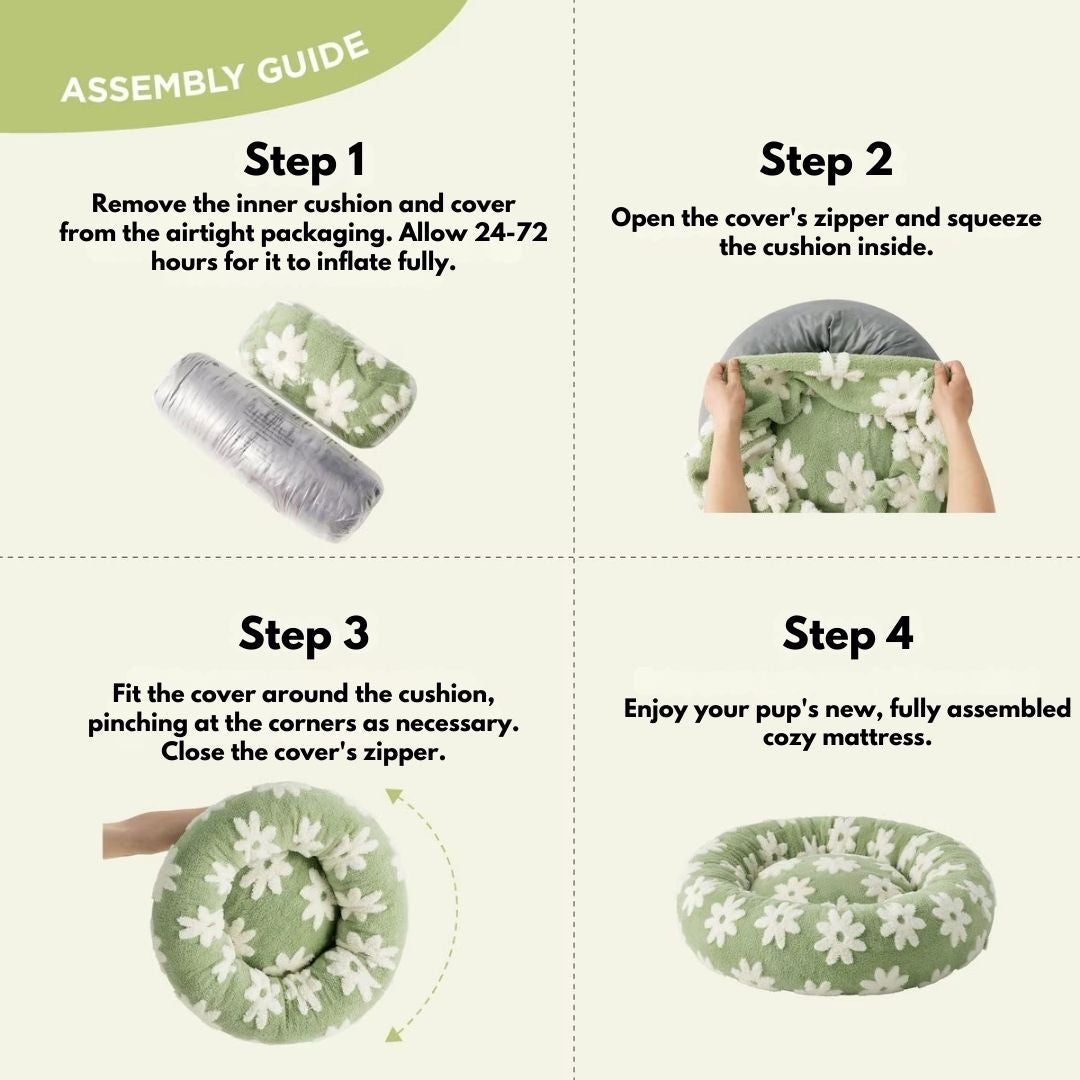 Quality Round Donut Dog Bed