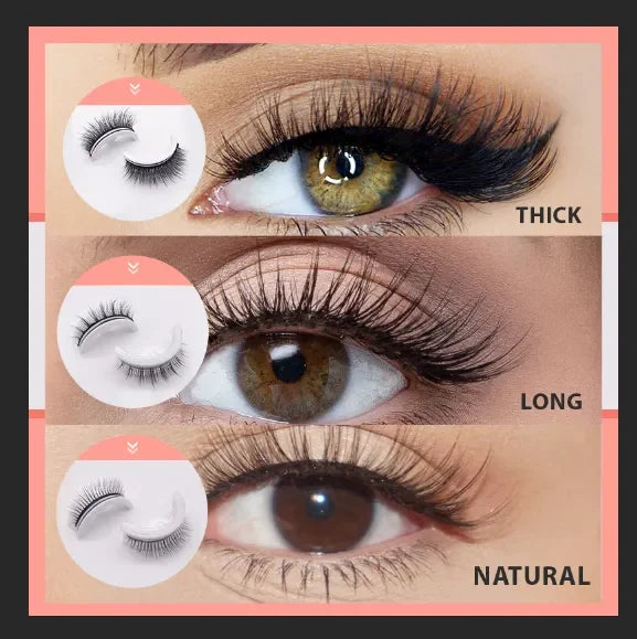 Reusable Self-Adhesive False Eyelashes