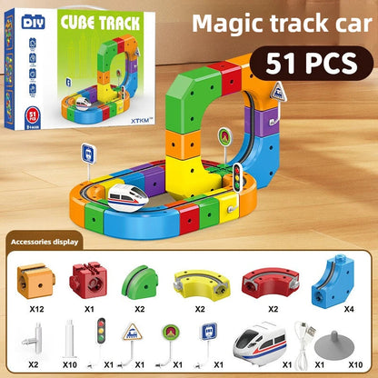 Magnetic Train Block Set