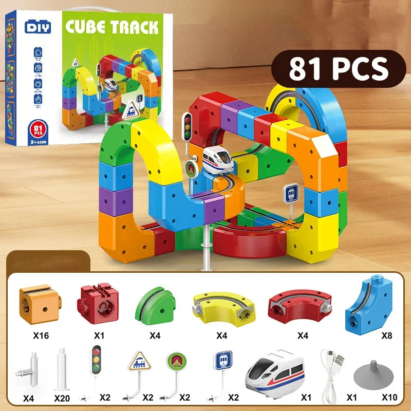 Magnetic Train Block Set