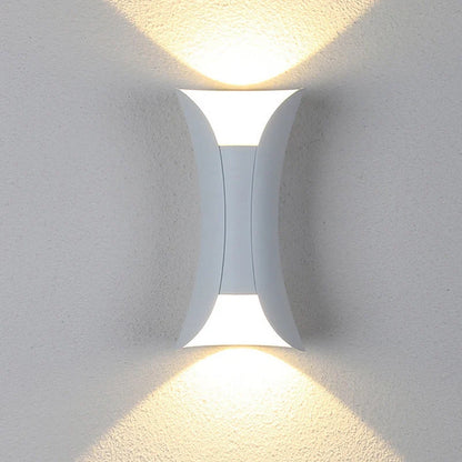 Outdoor Wall Lamp Curved Mounted LED