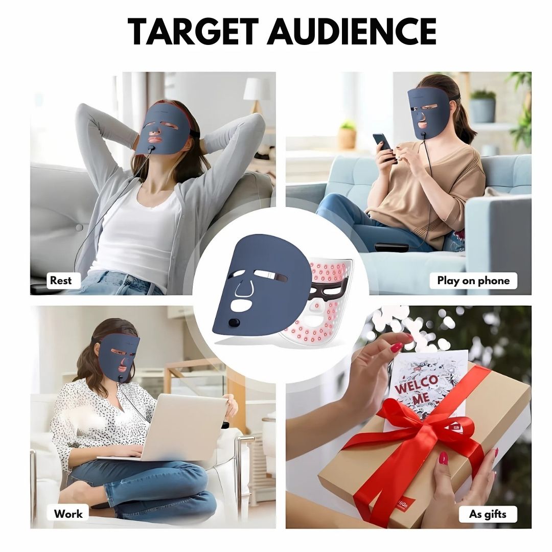 LED Infrared Therapy Mask with Remote