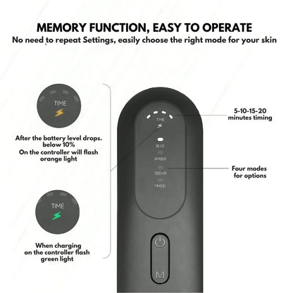 LED Infrared Therapy Mask with Remote