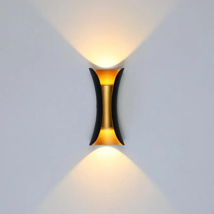 Outdoor Wall Lamp Curved Mounted LED
