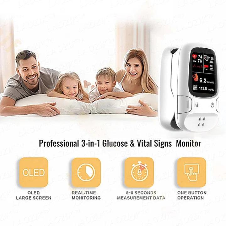 Painless Blood Sugar Monitor – No Finger Pricks