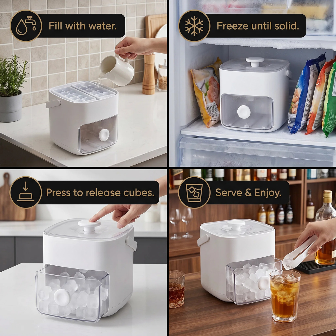 Compact ice maker fast cooling for summer