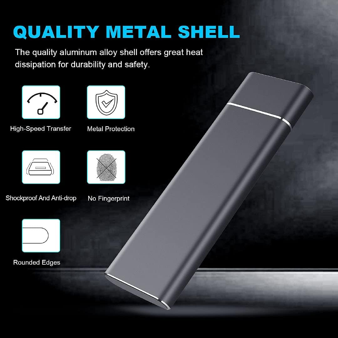 Large 8TB USB Portable Storage Drive