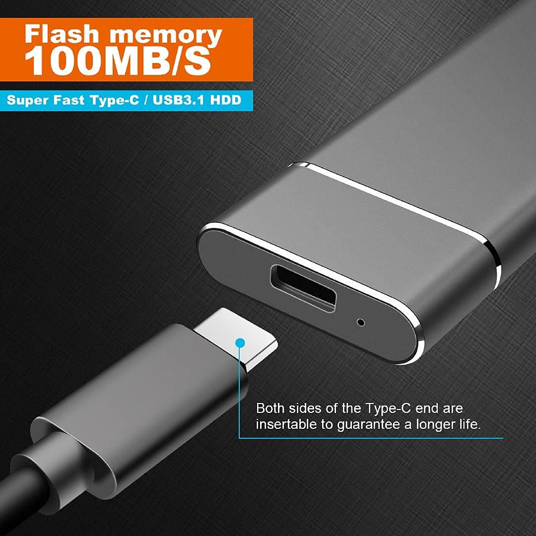 Large 8TB USB Portable Storage Drive