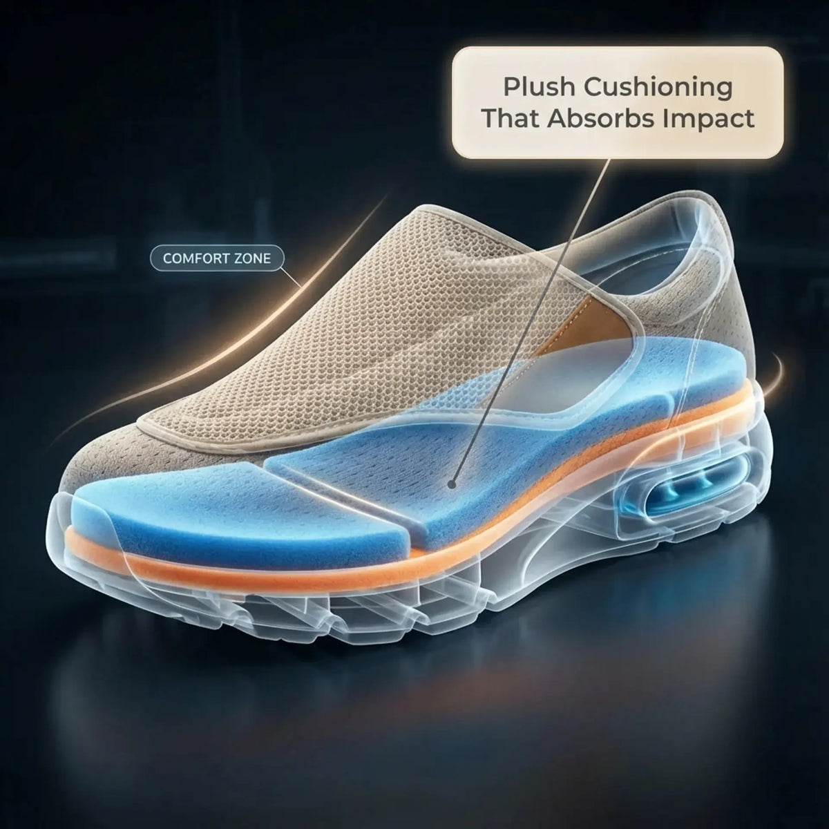 Diabetic Comfort Slip-On Shoes