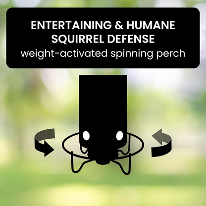 Squirrel Proof Bird Feeder with Spinning Tray