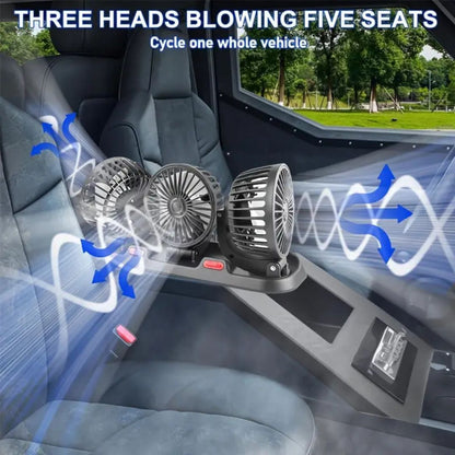 3 Heads Folding Fan