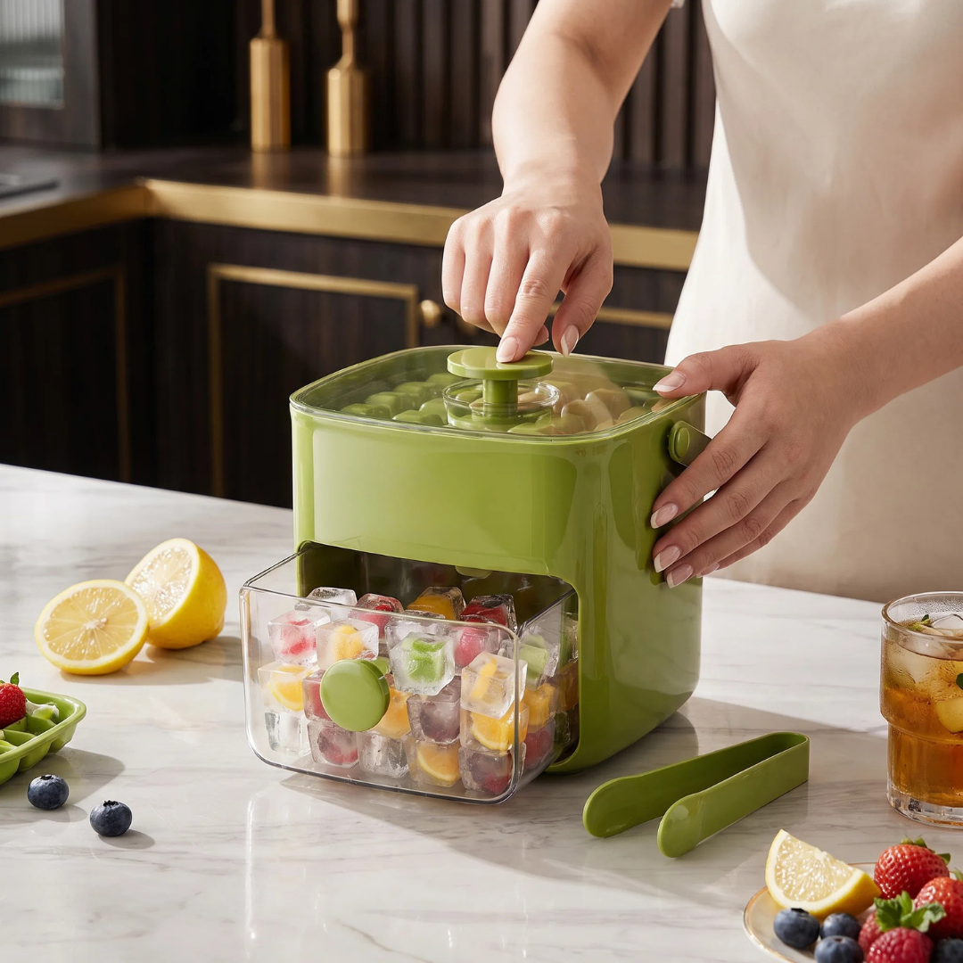 Compact ice maker fast cooling for summer