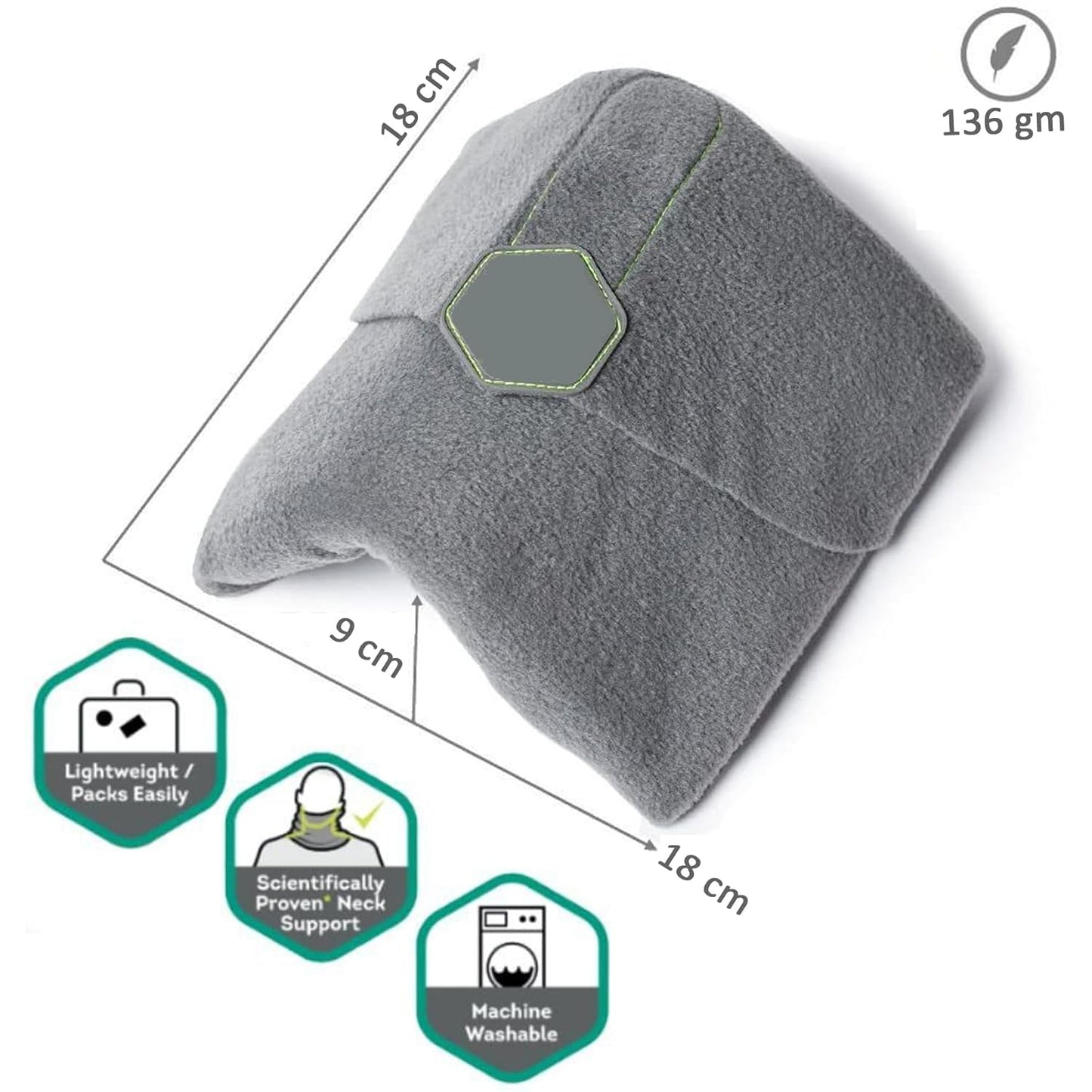 Soft Portable Neck Rest Pillow for Travel Comfort