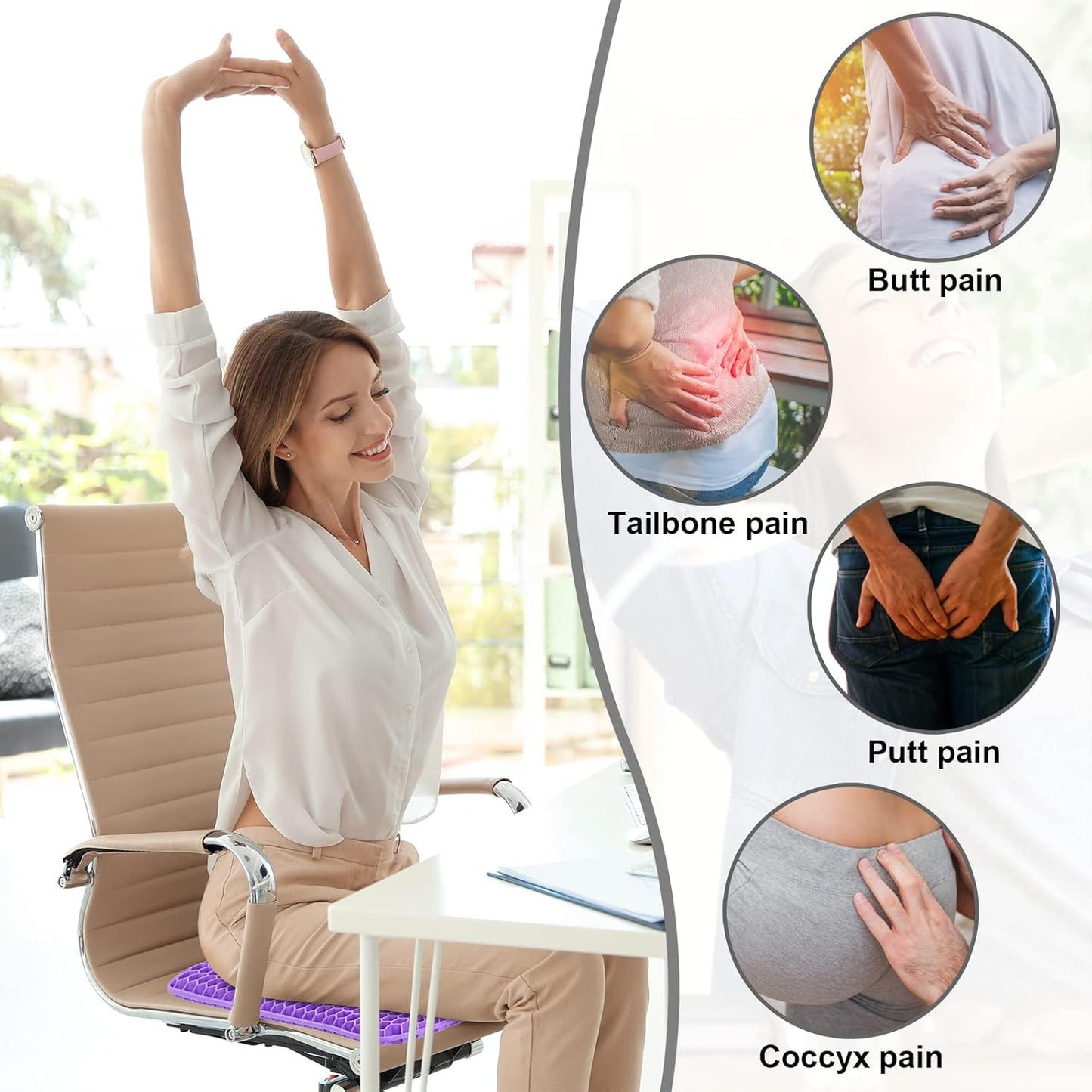 Orthopedic Gel Seat Cushion