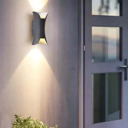 Outdoor Wall Lamp Curved Mounted LED