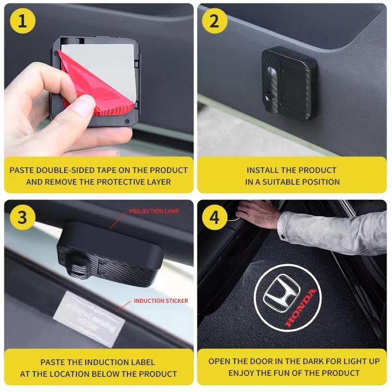 Bright Car Door LED Logo Light Kits