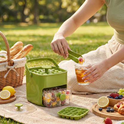 Compact ice maker fast cooling for summer