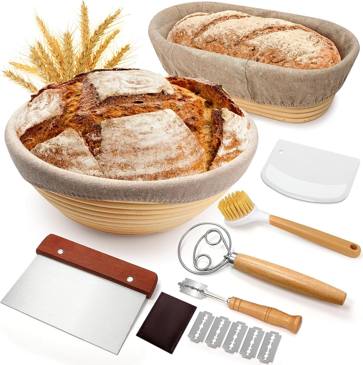 Sourdough Proofing Basket Gift Set