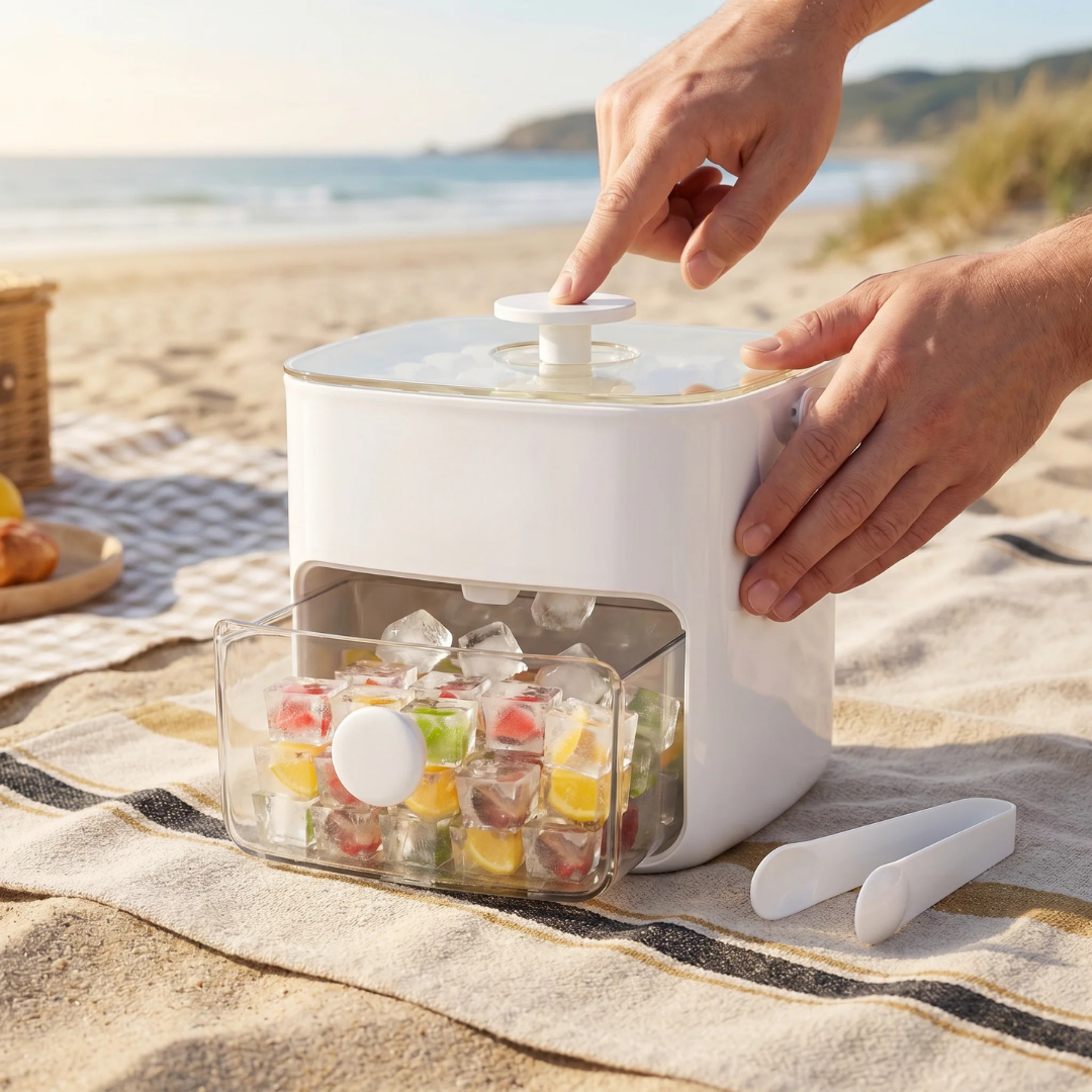 Compact ice maker fast cooling for summer