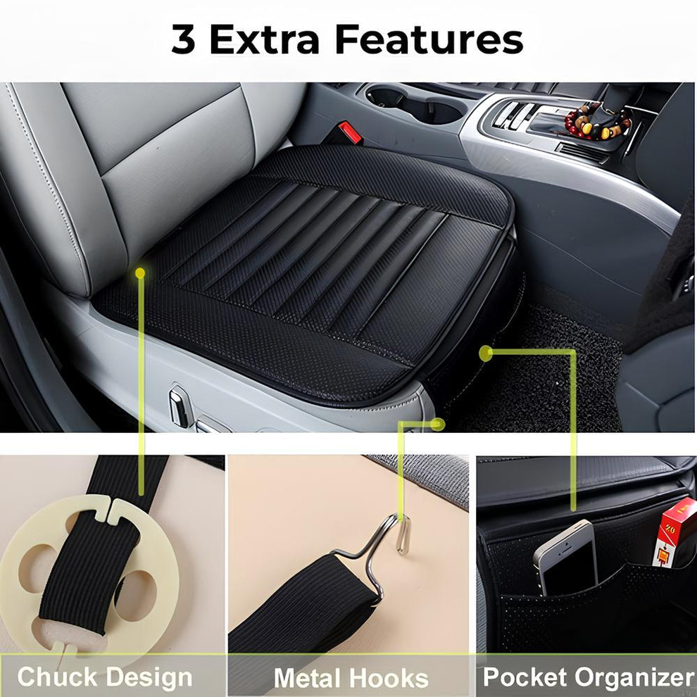 Comfortable Car Seat Pad with Fresh Scent & Back Support