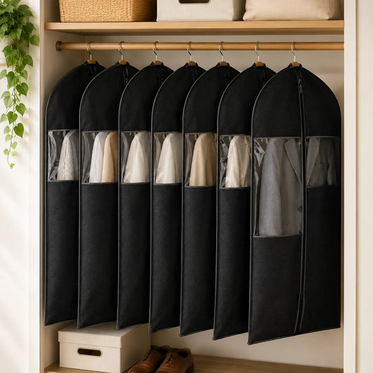 10-Pack Garment Storage Covers with Window