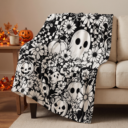 Halloween Colorable Ghost Blanket