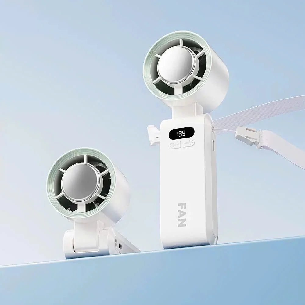 Handheld Portable Turbo Fan With Ice Cooler