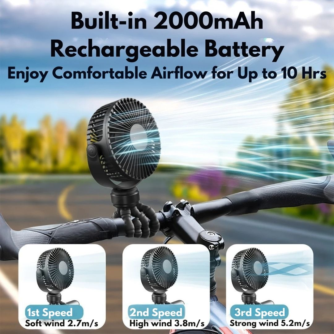 Mini Portable Stroller Fan