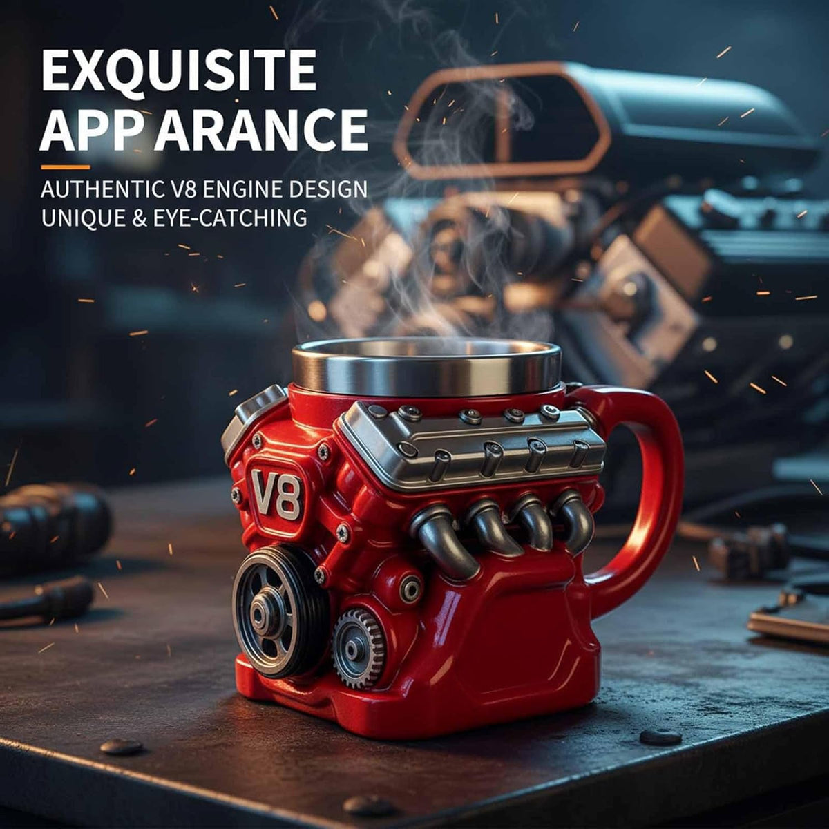 Engine Block Coffee Mug – Unique Automotive Gift
