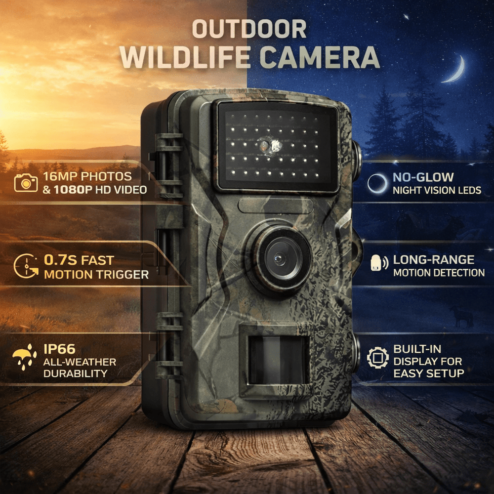 Motion Activated Night Vision Wildlife Camera Outdoor