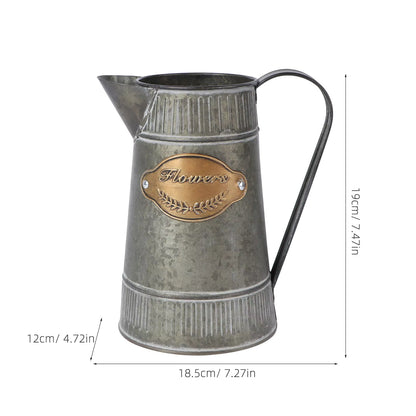 Stylish Iron Flower Pot Pitcher Vase