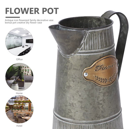 Stylish Iron Flower Pot Pitcher Vase