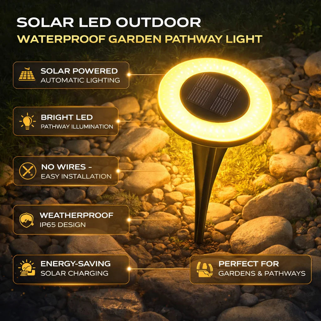 Rust-Proof Solar Ground Lights