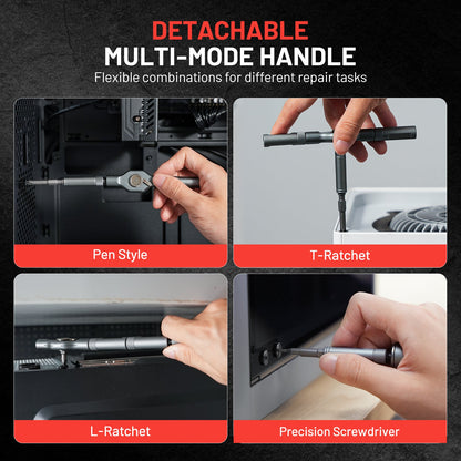 Magnetic Precision Screwdriver Set with Ratchet Handle