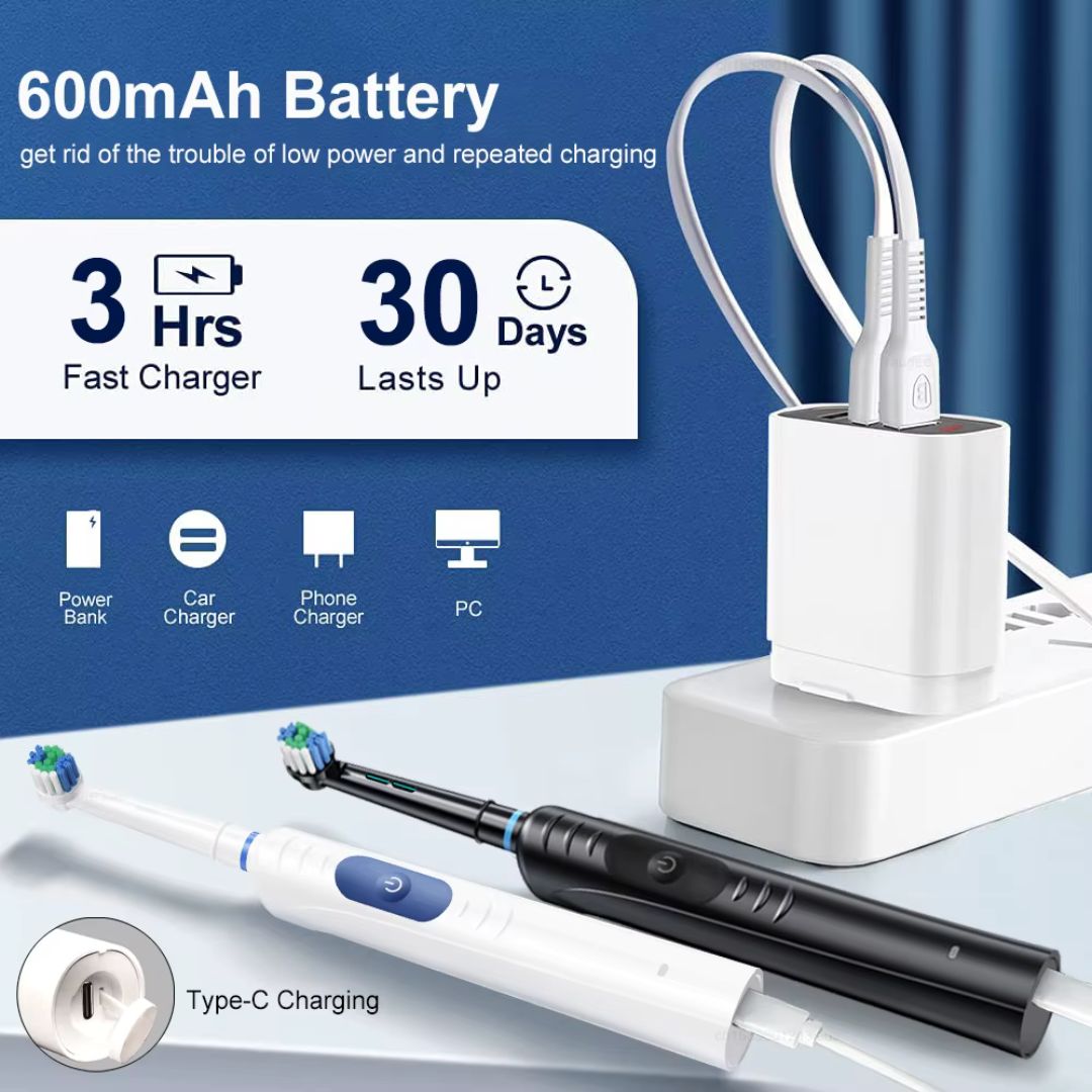 Rechargeable Deep Cleaning Electric Toothbrush