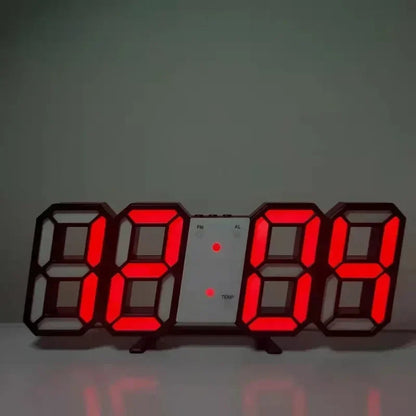 Modern 3D LED Clock with Night Light Function