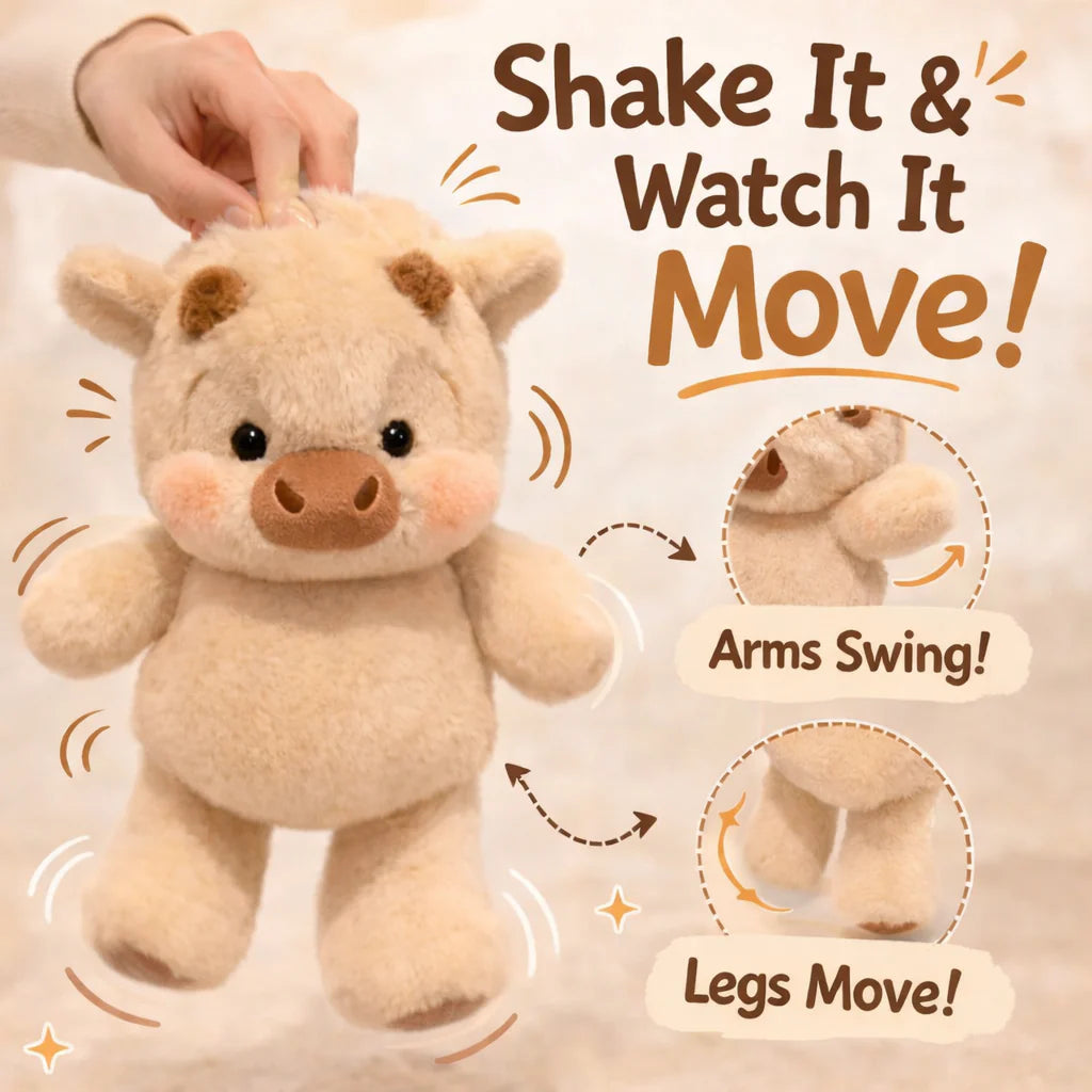 Running Highland Cow Plushie