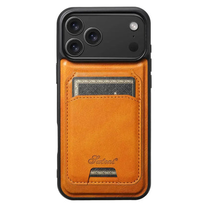Vintage Leather Wallet Phone Case with Card Holder