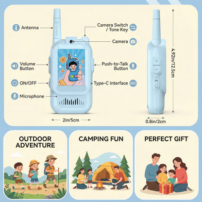 Kids Digital Walkie Talkie with Camera