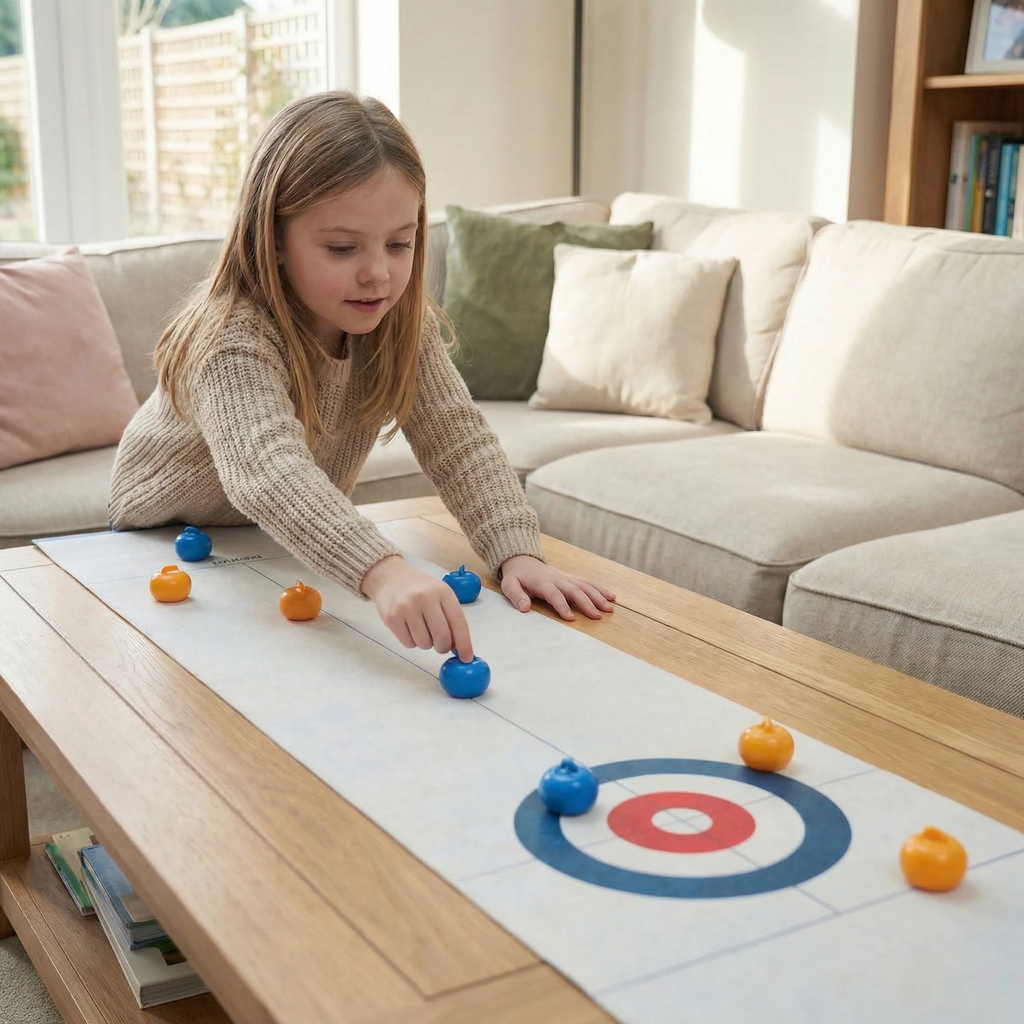 Portable Table Curling Game