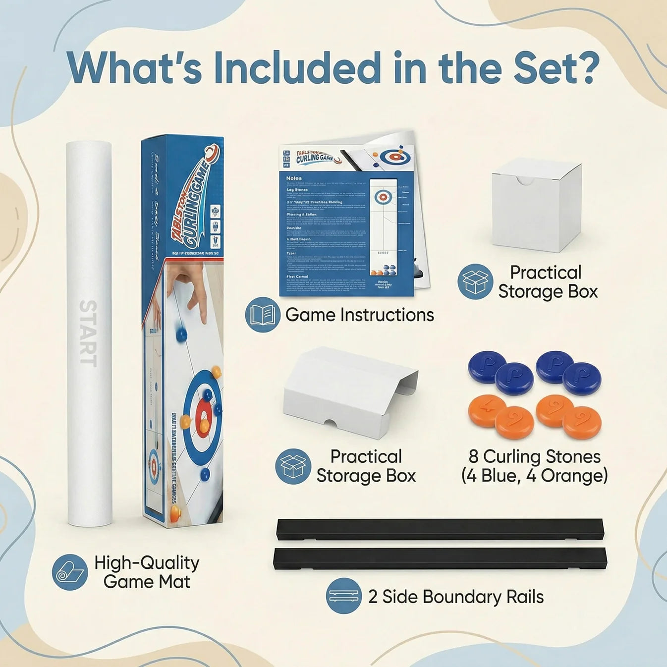 Portable Table Curling Game