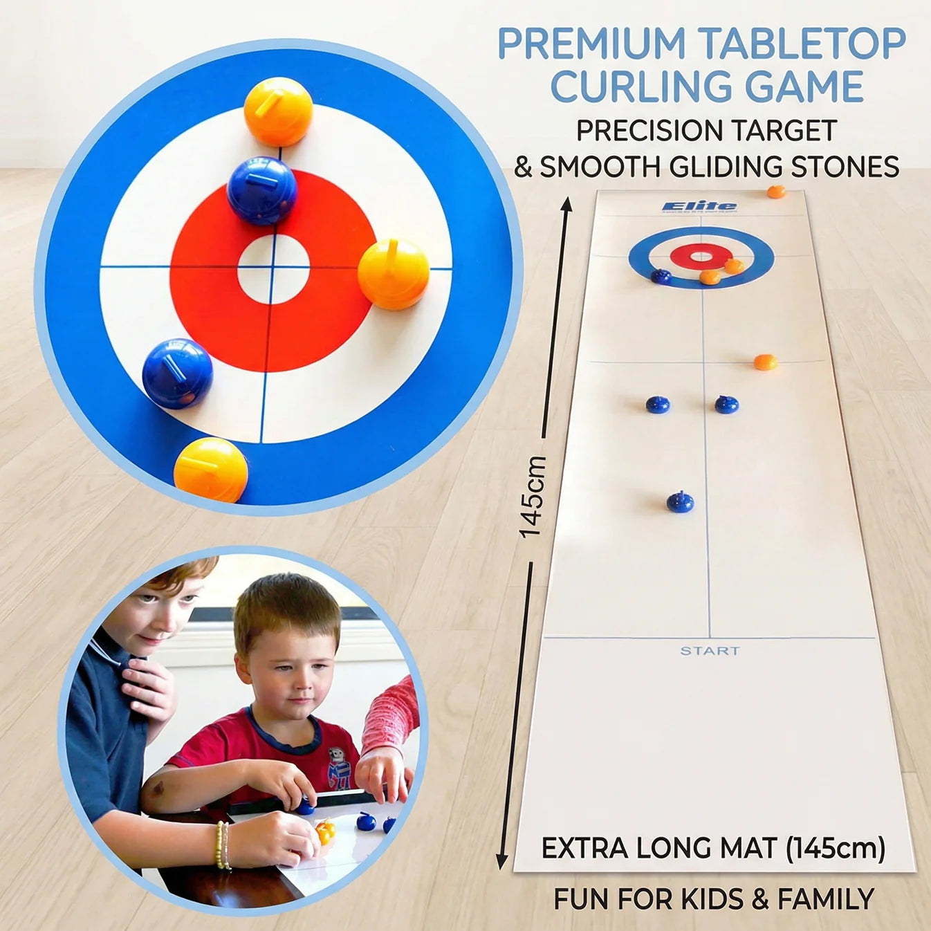 Portable Table Curling Game