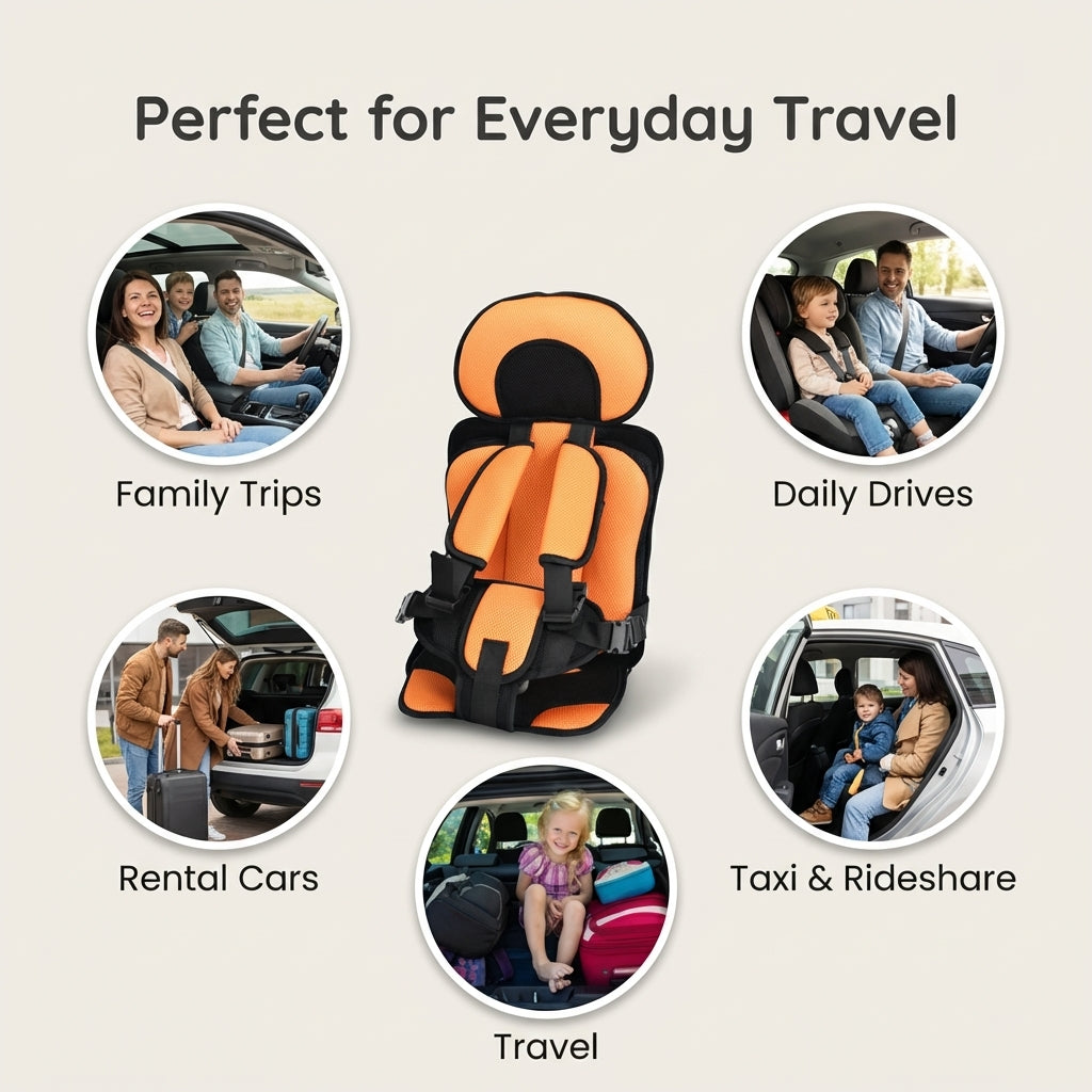 Portable Folding Baby Car Booster Seat